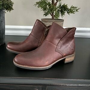 Timberland Brown Leather Ankle Boots- comfort and style